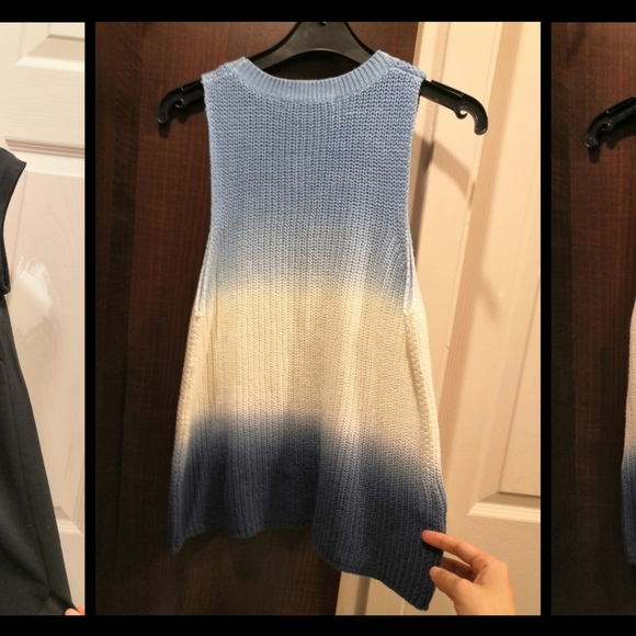 *New* Tricolor knit sleeveless top (Mango - XS) - Picture 1 of 2
